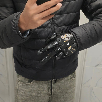 ZeeGlov Mecha Armor - Premium 3D Gothic Gloves